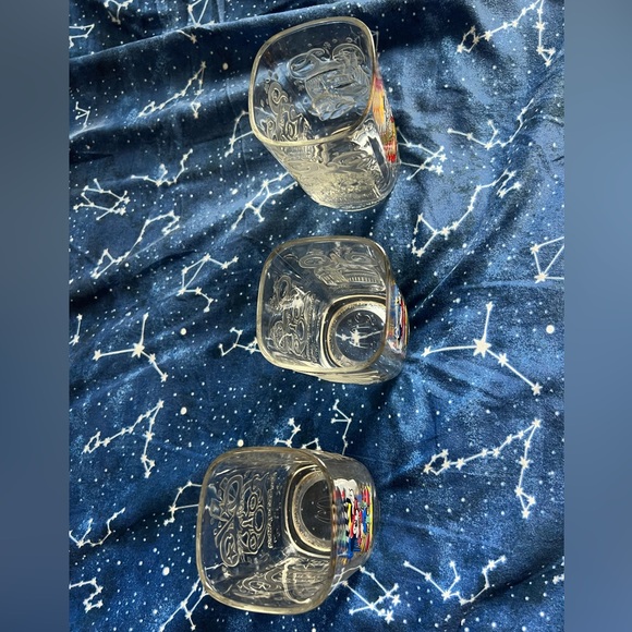 VINTAGE Set of 3 McDonald's Walt Disney World Glasses - Picture 3 of 8